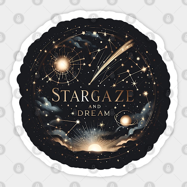 Stargaze And Dream Sticker by MakerMind8.2
